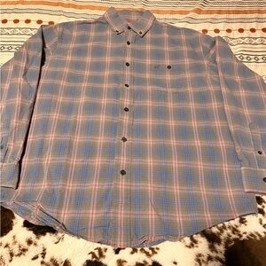 Men's wrangler Plaid Button-Up Shirt
